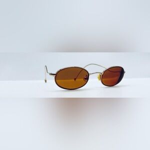 Vintage Cynthia Rowley CR1040 Gold Oval Sunglasses Frames Only